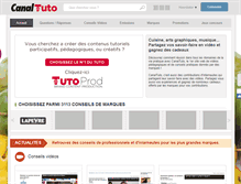 Tablet Screenshot of canaltuto.com